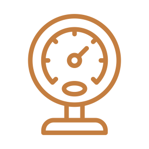 noun-pressure-7805117 A simple gold icon of a gear turned up.